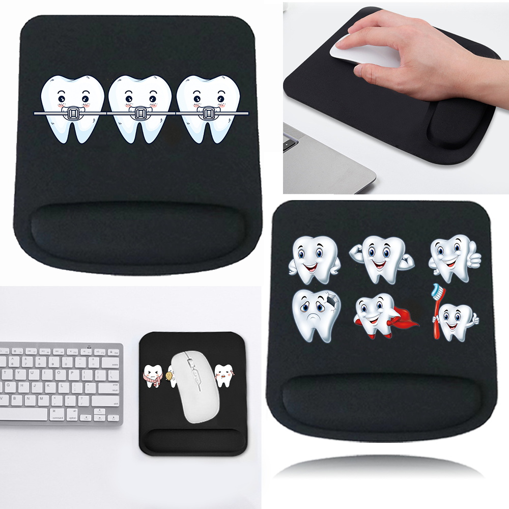 Laptop Accessories For Wrist Support - Alas Mouse Hitam untuk Meja PC