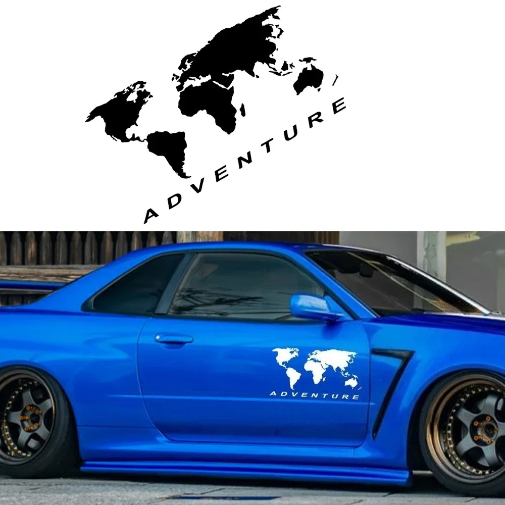 Stiker Mobil Petualangan Peta  - Laptop Accessories World ulasan dan harga