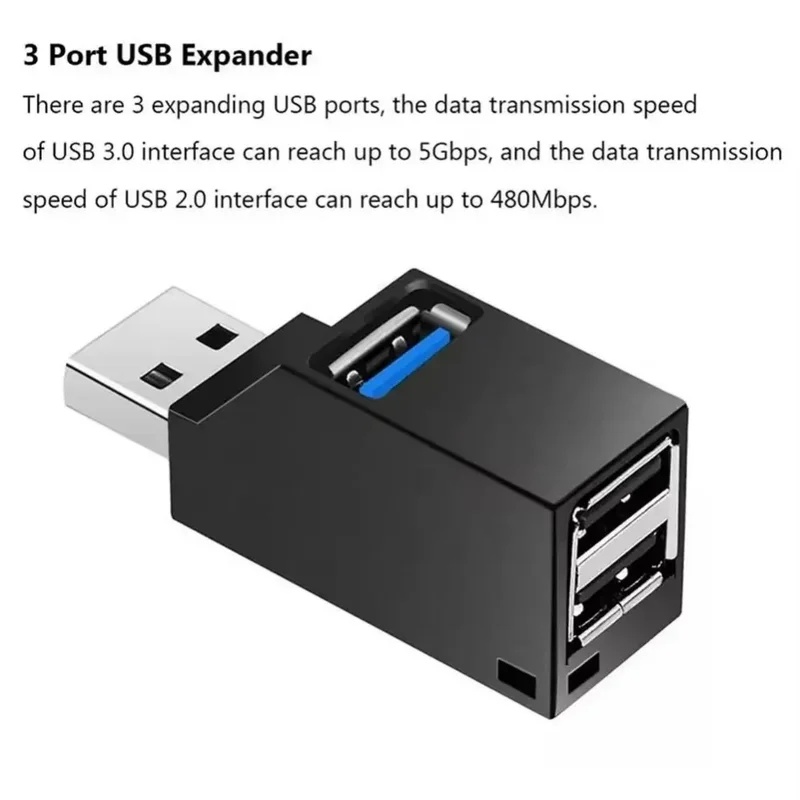 USB 3.0 2.0 Hub Splitter 3 Por - Laptop Accessories Macbook ulasan dan harga