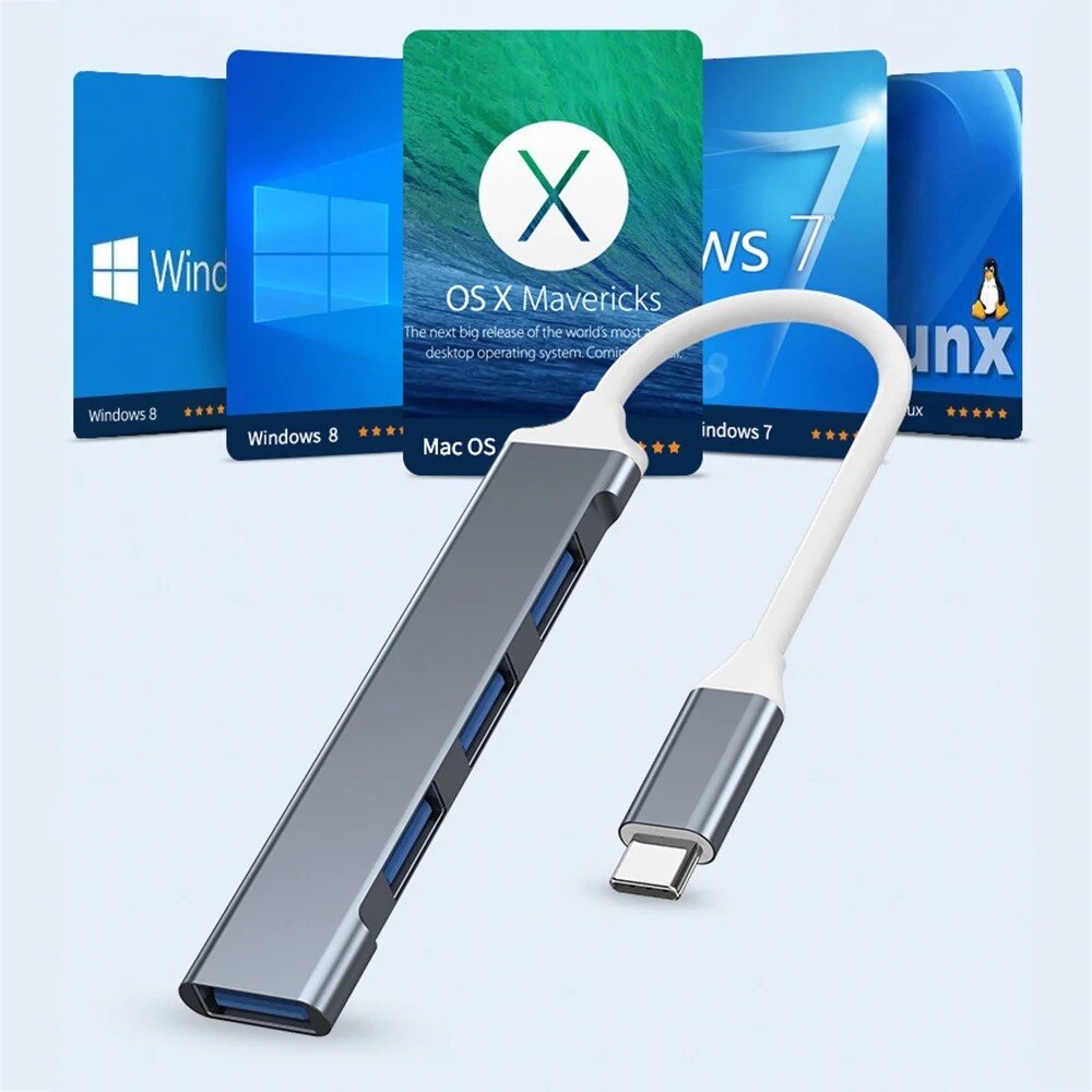 4 Port Multi Splitter USB 3.0  - Laptop Accessories Macbook ulasan dan harga