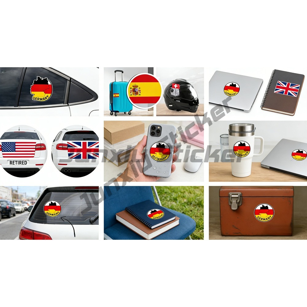 Stiker Mobil Stiker Bendera Du - Laptop Accessories World ulasan dan harga