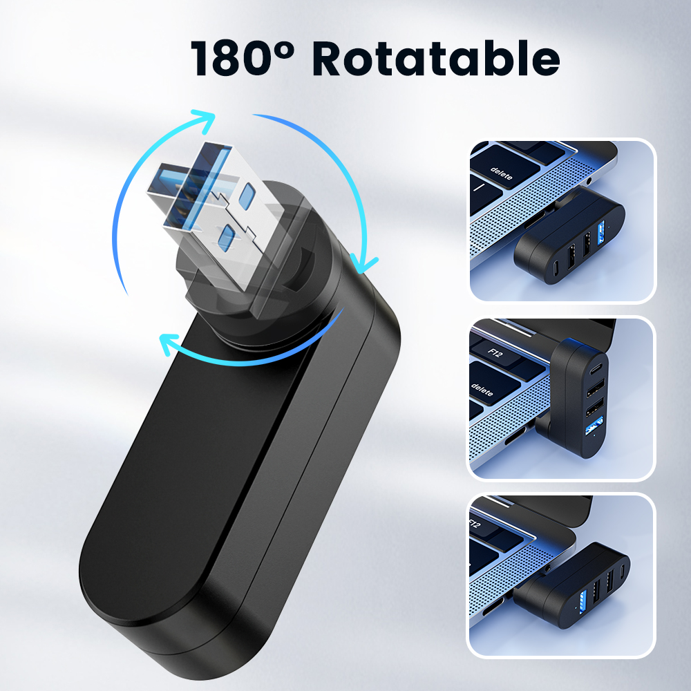 Kotak Splitter Mini USB Hub 3. - Laptop Accessories Macbook ulasan dan harga