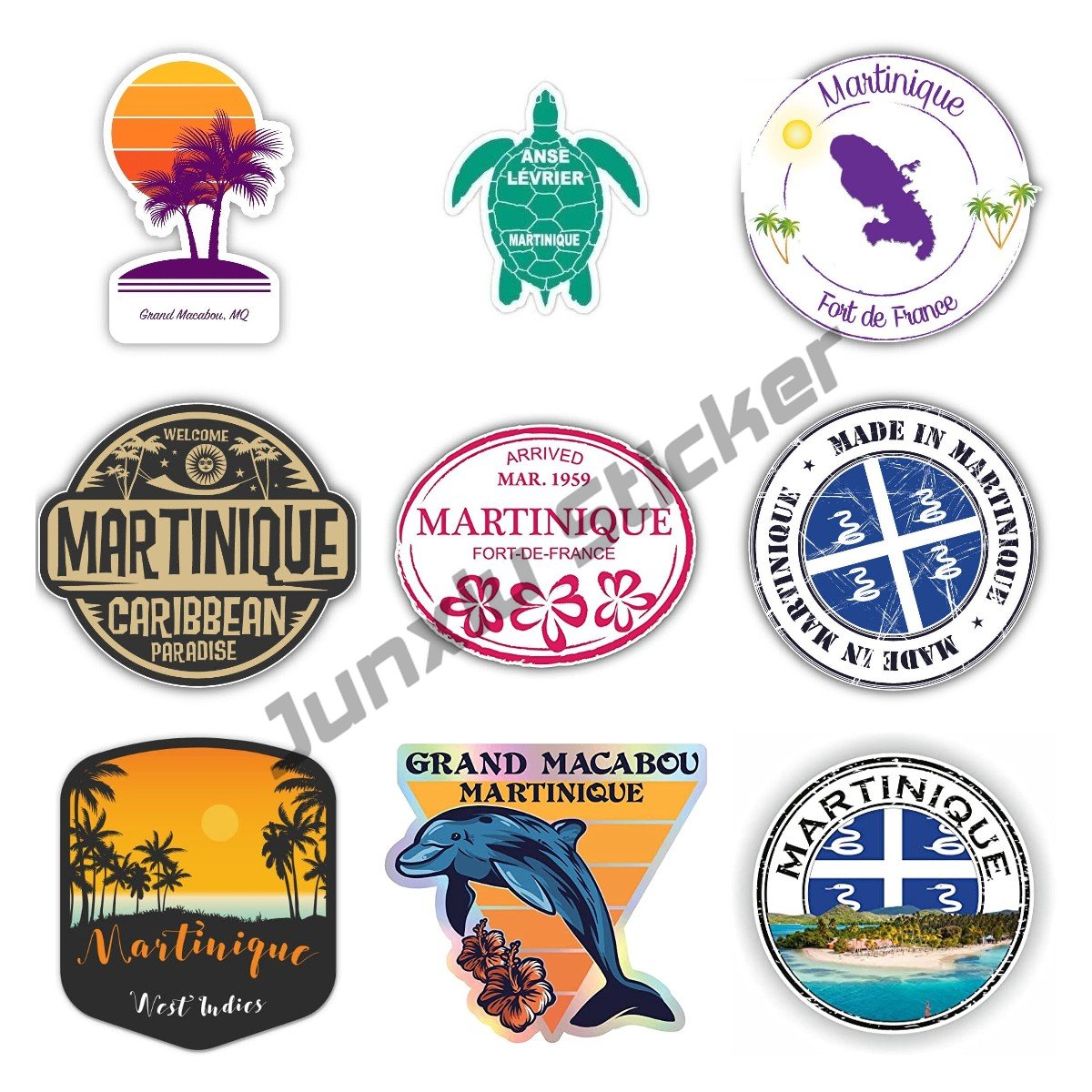 Martinique stiker Decal Bumper - Laptop Accessories World ulasan dan harga