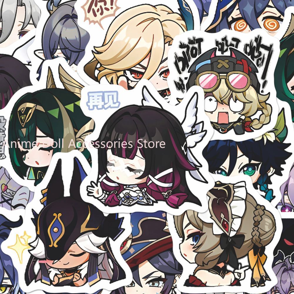 64 Buah Stiker Anime Genshin I - Laptop Accessories And Parts ulasan dan harga