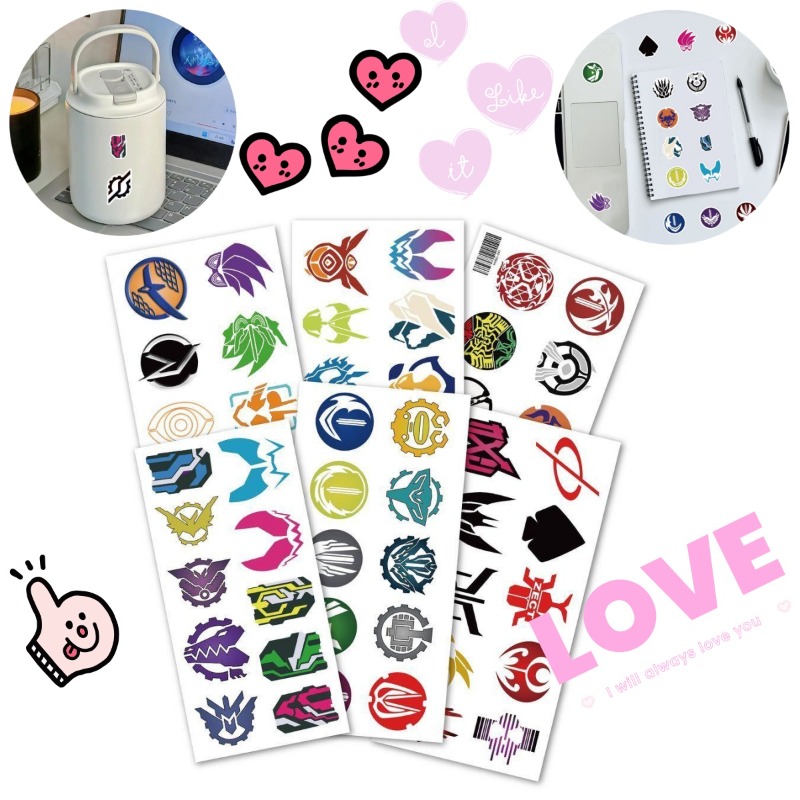 60 Lembar Stiker Logo Kamen Ri - Laptop Accessories And Parts ulasan dan harga